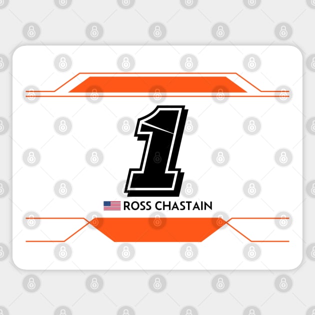 Ross Chastain #1 2023 NASCAR Design Sticker by AR Designs 